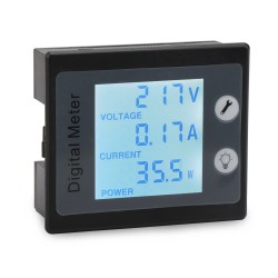 Mini AC 30-500V 3-digital LED voltímetro calibrador medidor de panel voltaje 110V 220V 230V 