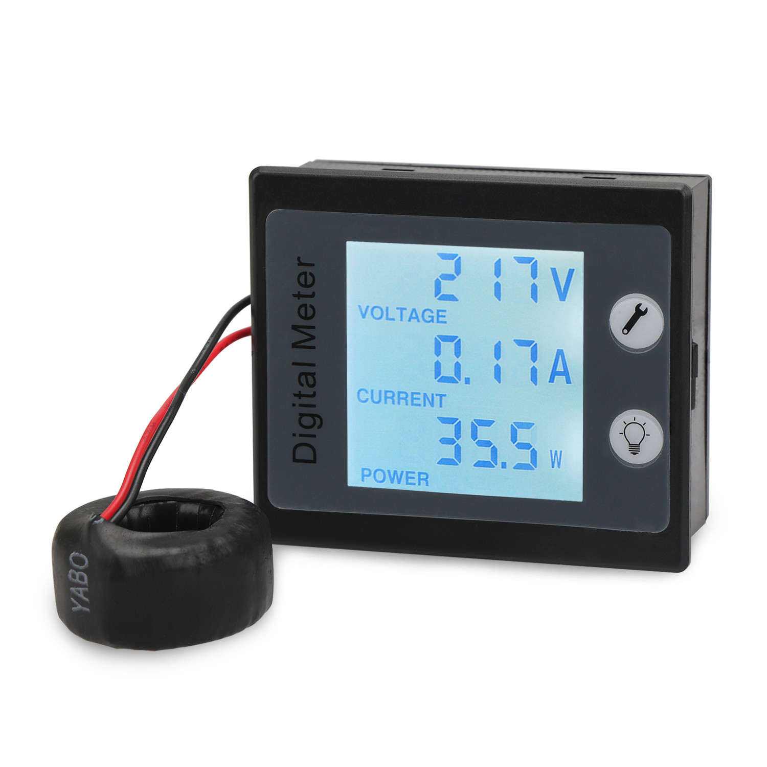 AC Multifunction Digital Meter Volt Current Power Energy Test Monitor with CT 