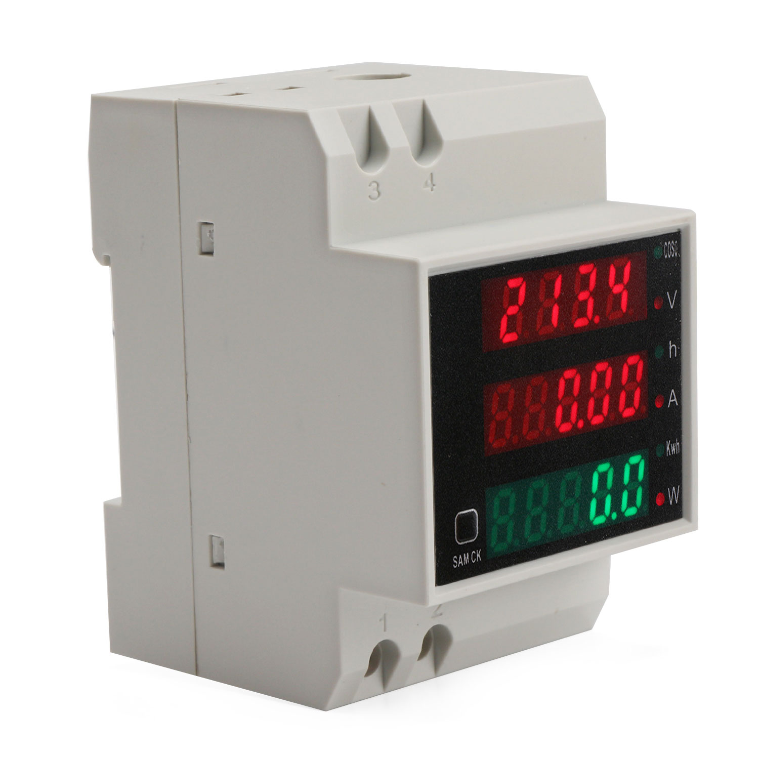 Gooi Aangenaam kennis te maken doneren Din rail Power Monitor AC 80~300V/100A/3000W99999kwh Digital  Voltage/Current/Power/Energy Meter