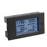 4in1 Voltmeter/Ammeter/Power Meter/Energy Meter DC 6.5~100V/20A/2000W/0~9999kWh LCD Display Blue backlight Digital Meter