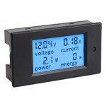 Power Monitor 4in1 Digital Voltmeter/Ammeter/Power Meter/Energy Meter DC 6.5~100V/100A/10kW/9999kWh Multifunction Digital Meter + Resistor shunt