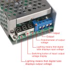 300W Power Supply Module DC 3.5~30V to 0.8~29V 10A Buck Converter/Adjustable Voltage Regulator/Adapter/Driver Module + Voltmeter