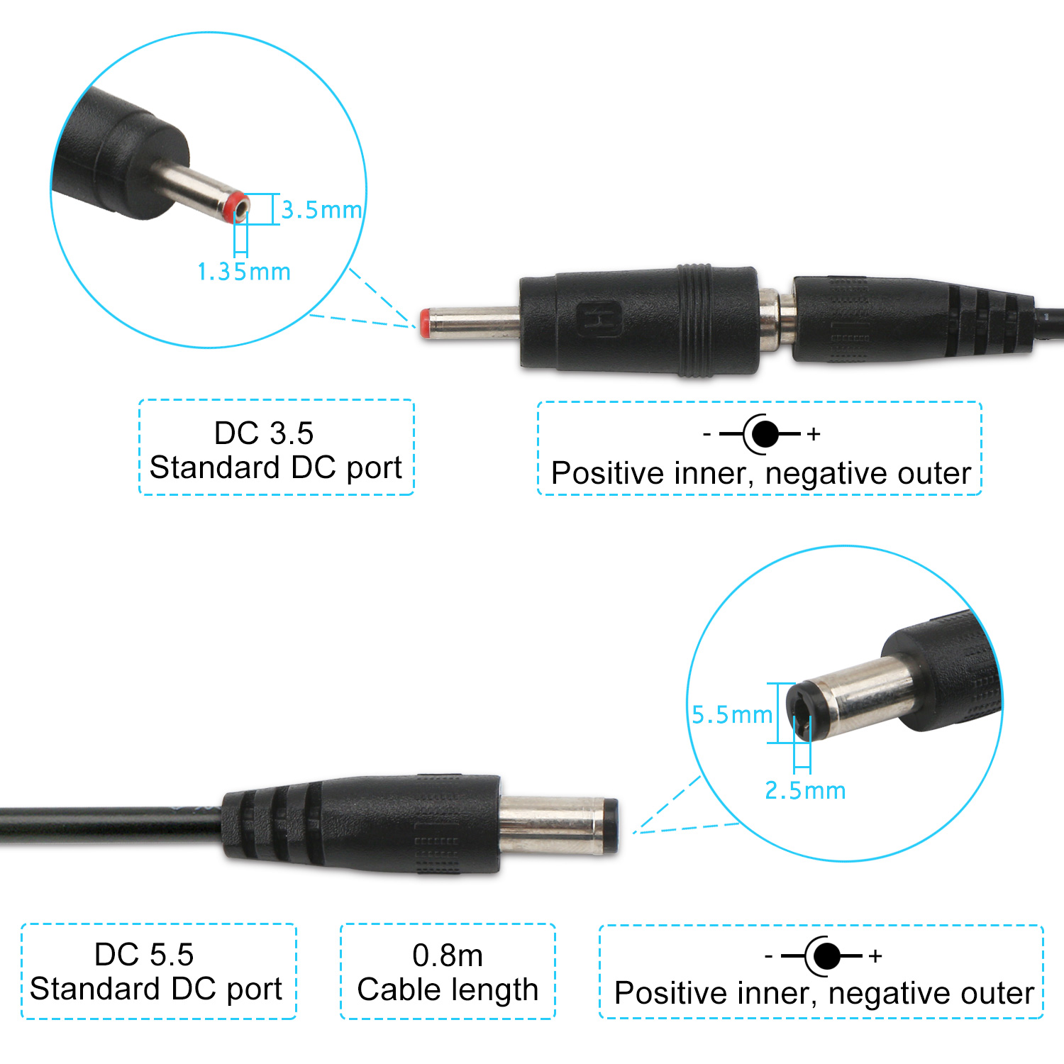 2.5 ft. DC 5-Volt USB to 9-Volt and 12-Volt Step-Up Converter 25-2