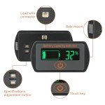 Digital Meter DC 12V/24V/36V/48V Battery Capacity Monitor/Lead-acid Li Battery Capacity Indicator Tester/Panel Meter