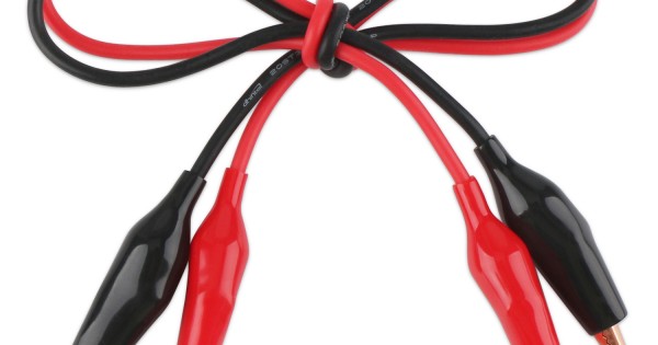 2 To 12 Pcs 20" Double Ended Alligator Clips Test Lead Jumper Wire Red / Black 
