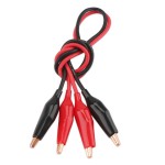 2 PCS/LOT Alligator Clips Double Ended Crocodile Clamp 8A Electrical DIY Test Leads 50cm Roach Clip Test Jumper Wire