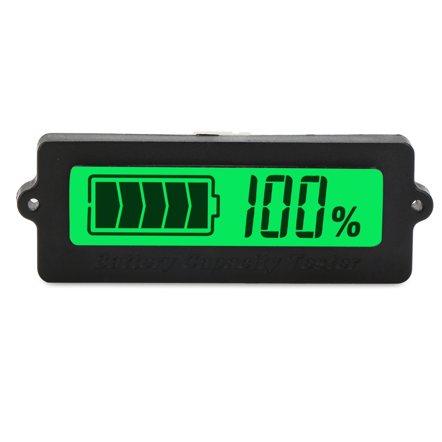 2 Pieces 12V 24V 36V 48V Battery Voltage Meter Battery Monitor Panel Gauge Digital Capacity Indicator Multifunction Battery Monitor with LCD Display Green Backlight 2-15s Lithium Battery for car 