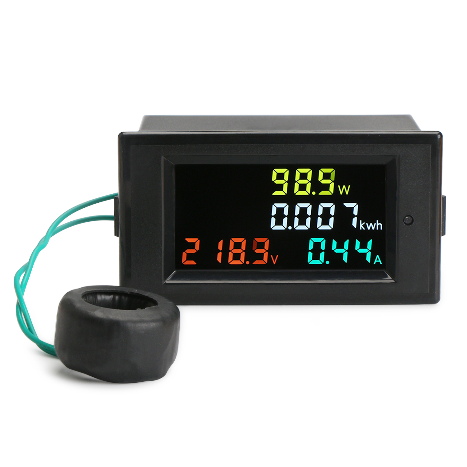 DROK Volt Amp Meter, AC 500V 500A Digital Voltmeter Ammeter Panel, 0.39  Inches LED 2in1 Multimeter, 2-Wire Voltage Amperage Tester Gauge with  Current Transformer
