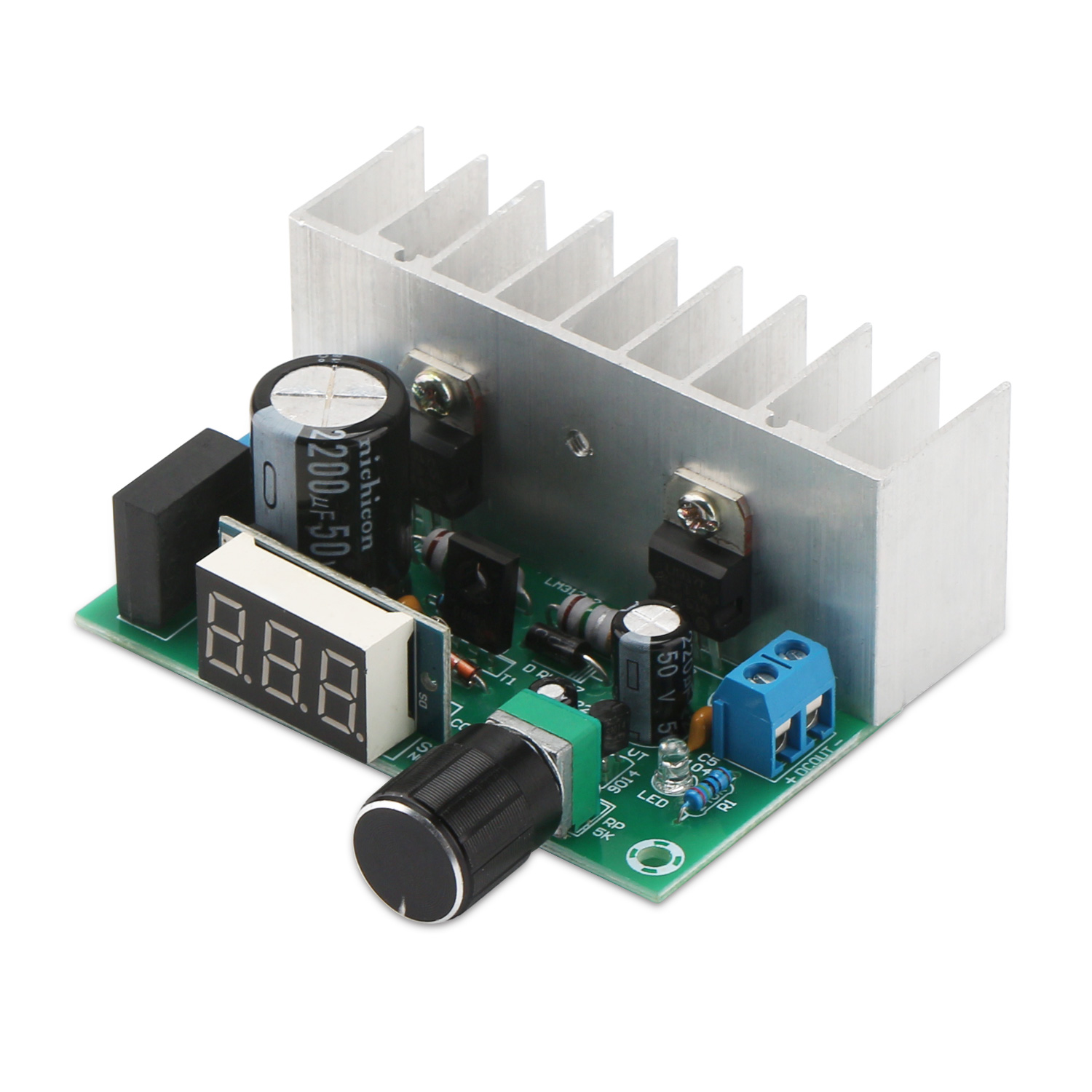 LM317 Digital Display Adjustable Power Supply  DC 1.25~32V Voltage Regulator