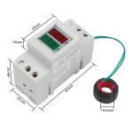 Digital Tester AC 80.0~300V/100A Voltmeter Ammeter 2in1 Panel Meter AC 110V 220V Voltage Current Meter