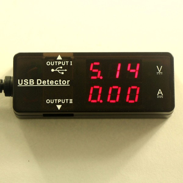 Red LED 3.2-10V 3A Voltmeter Ammeter Dual USB Charge Adapter for Apple-dedicated