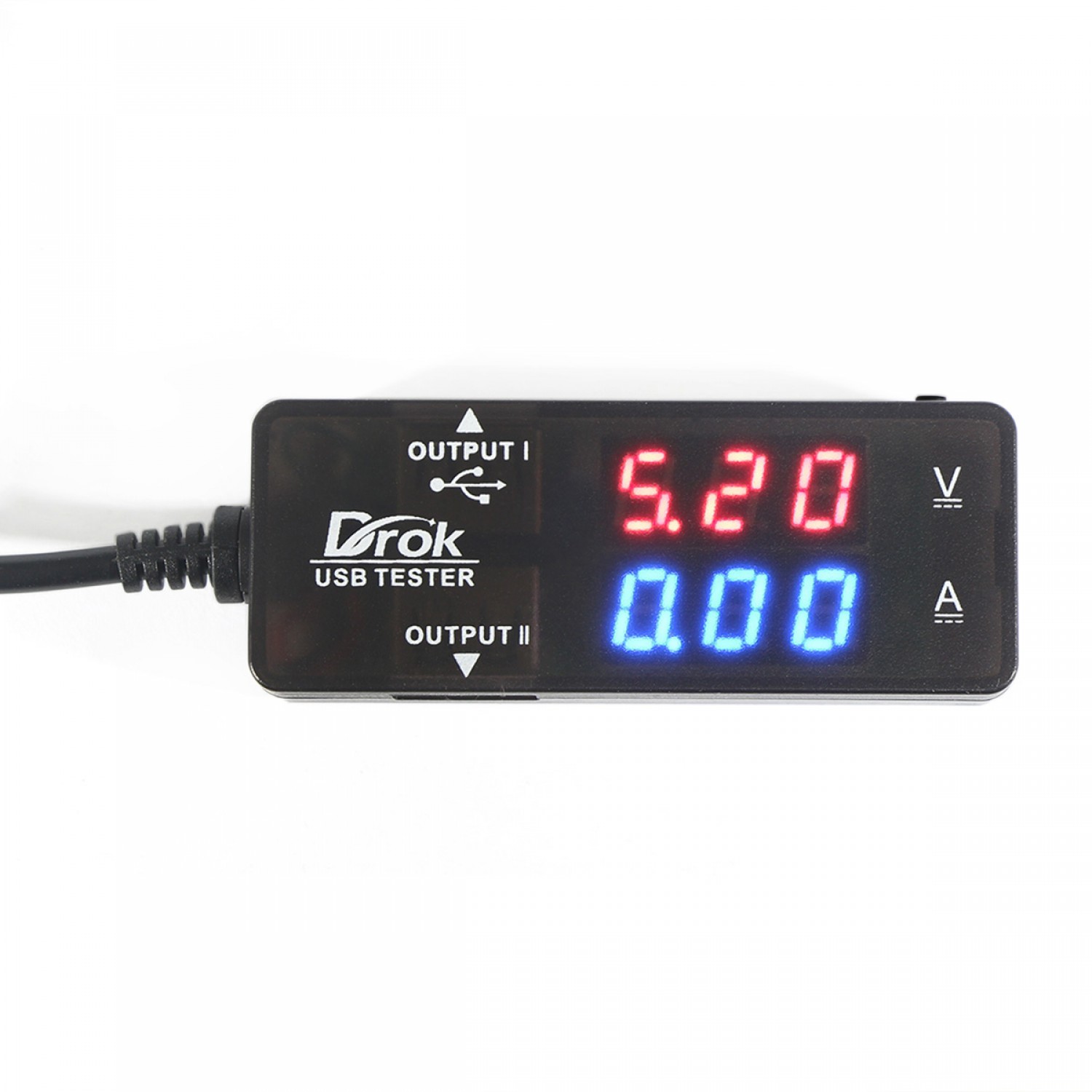 DC 10V 0-3A USB Charger Detector Dual Digital led Voltmeter Ammeter Tester meter 