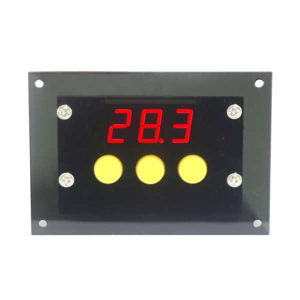 DC 24V Digital Thermostat -50-110°c Temp Cooling Heating Automatic Switching with NTC Sensor