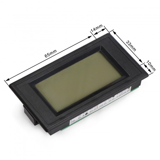 Details about  / DC 0‑10A Round Pannel LCD Display Digital Current Meter Ammeter Amp Monitor
