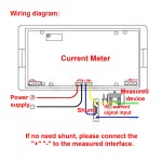 Digital Electrical Ammeter Gauge DC 0-500A Current Panel Meter LCD Monitor DC 8 ~ 12V Powered