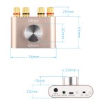 Wireless Amplifier 30W+30W Dual Channel Bluetooth 3.0 Stereo Amplifier Wireless Digital HiFi Audio Receiver TPA3110 2.0 DC12~24V