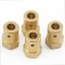 Brass Connector 6mm Hex Coupling with Screws Flexible shaft coupler for Motor/Robot /small intelligent car etc