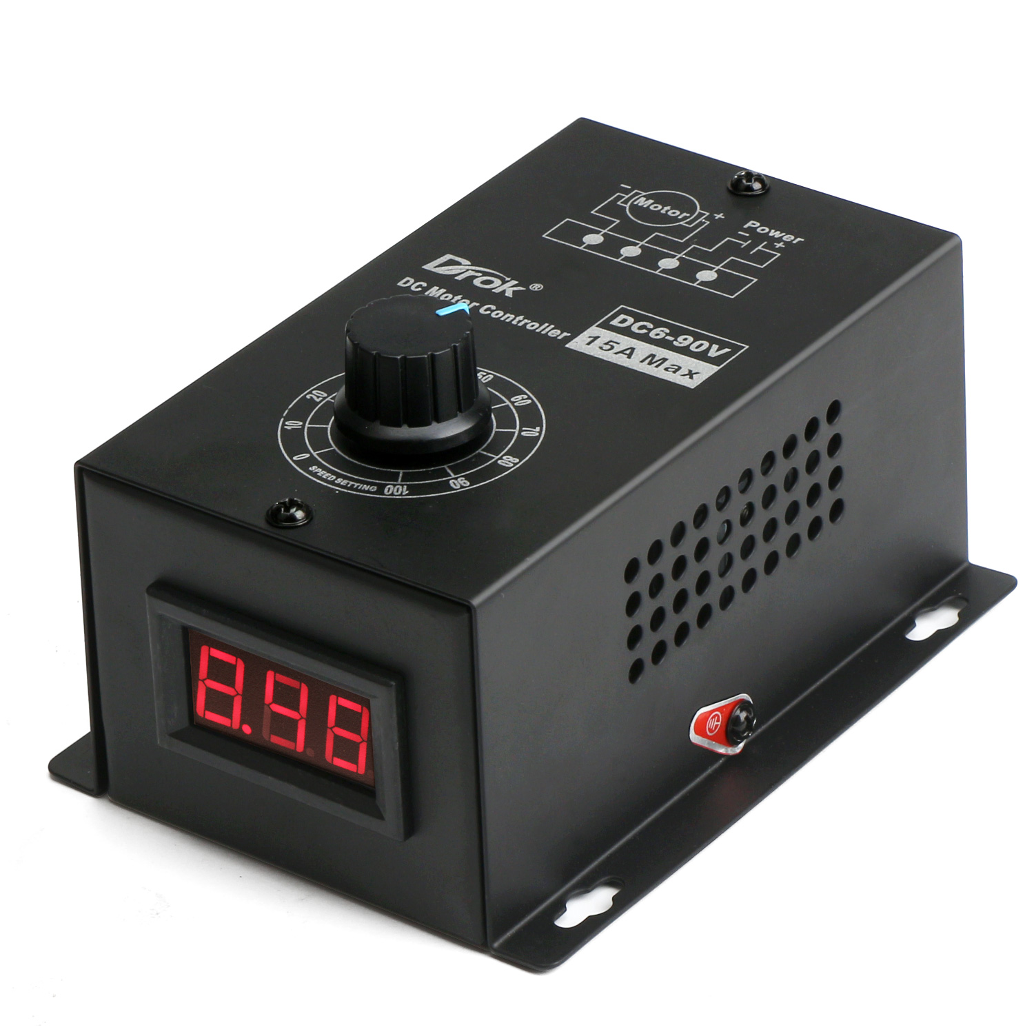 DC12V~48V 18V 24V 36V 30A PWM DC Motor Speed Controller Switch Varible Regulator 