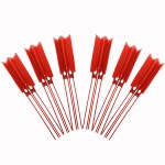 24 PCS/LOT Red Plastic Tags/Sign Cable Tie/ Plastic Cable Tie/ Tag Tied /Mark Tie/57× 100mm Identification Tags with Tagging Fastener