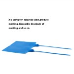 24 PCS/LOT Large Size Plastic Tags Blue Ribbon 57x100mm Double-locked Nylon Labeling Tags Luggage Tags for logistic tag/warehouse sign etc