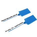 24 PCS/LOT Large Size Plastic Tags Blue Ribbon 57x100mm Double-locked Nylon Labeling Tags Luggage Tags for logistic tag/warehouse sign etc