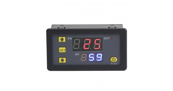 1500W DC 5V Digital Timer Relay Switch Board with Dual Display for ...