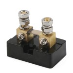 DC 50A 100mV Current Shunt Resistor, Anti-Rust Metal Shunt Ammeter, DC Shunt Resistance for Amp Panel Ampere Current Meter
