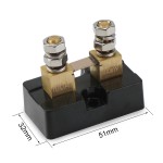 100A 100mV Current Shunt Resistor Anti-Rust Metal Electric Shunt Resistance Resistor Kit for Ammeter Amp Current Tester Gauge