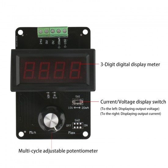 adjustable current voltage analog simulator dc 0-10v 0-20ma signal generator