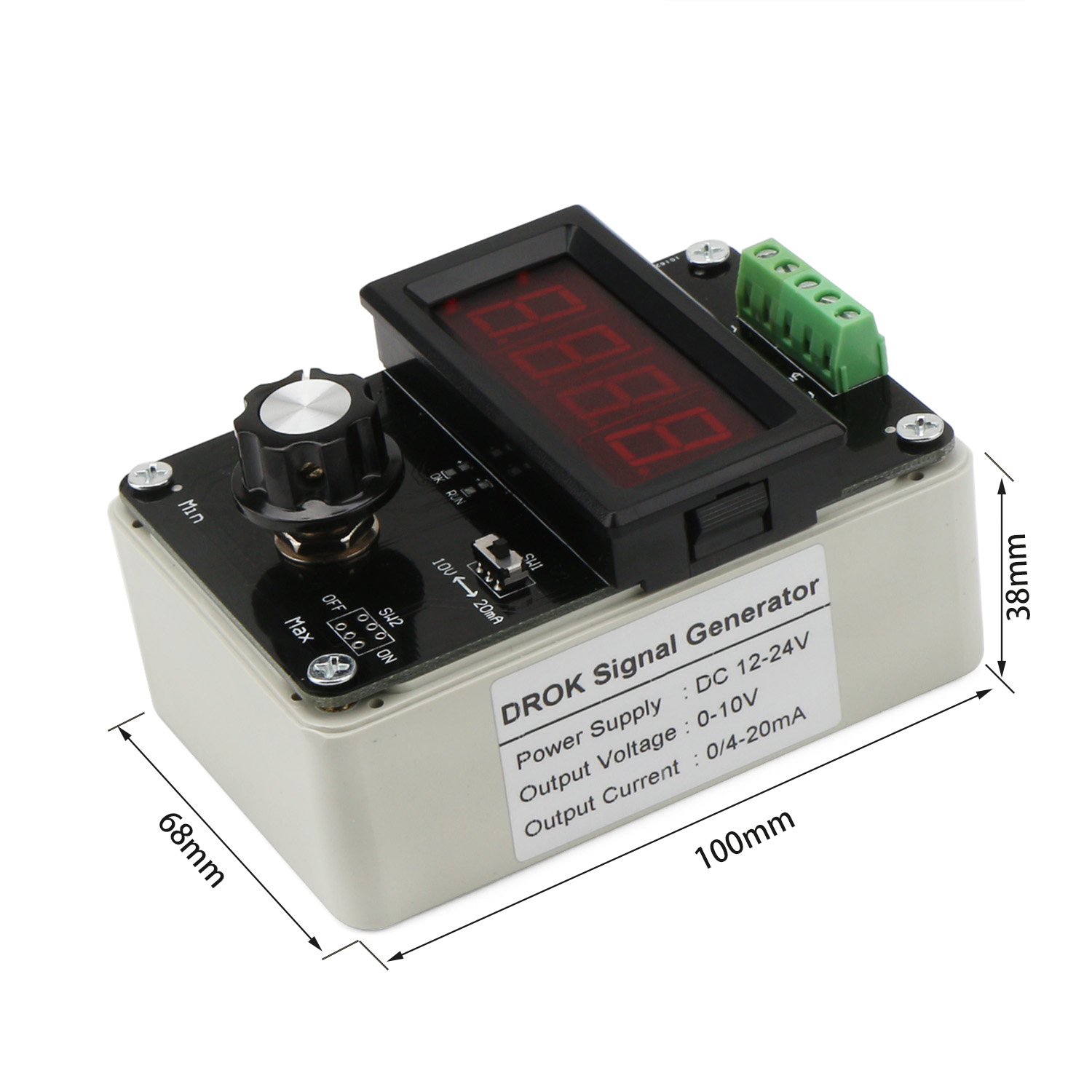2020 Digital 4-20mA 0-10V Voltage Signal Generator 0-20mA Current Transmitter 