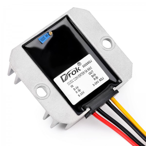 DC 8~35V to 3~27V 5A Buck Converter/Adjustable Voltage Regulator/Car Adapter/Power Supply Module/Driver Module