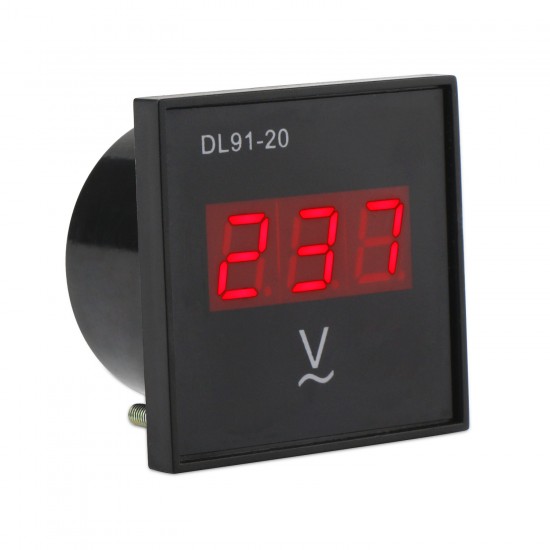 Digital Voltmeter Panel Meter, Digital Meter AC 80~300V Voltmeter Red Led Display Voltage Meter AC 110V 220V Volt Meter/Panel Meter_Red 