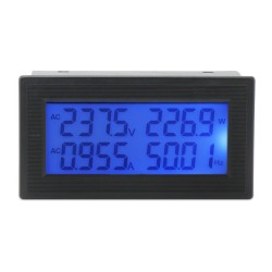 New 3pcs Blue AC0-500V LCD Digital Volt Panel Meter/Voltmeter 