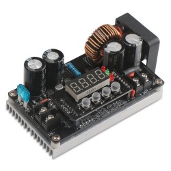 400W NC Voltage Regulator Power Supply Module DC 6~65V to 0~60V 8A Buck Adapter /Charger + Voltmeter/Ammeter/Capacity Meter/Time Meter