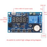 Time Relay Module 5.0V~60V Real Timer Relay Control Switch 24 Hour Timing Control Clock Synchronization Time Control Delay Module