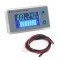 Digital Battery Capacity Tester 24V Percentage Level Voltage Temperature Switch Monitor Meter Gauge LCD Display Marine RV Battery Power Indicator Display Panel 