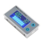 Digital Battery Capacity Tester 24V Percentage Level Voltage Temperature Switch Monitor Meter Gauge LCD Display Marine RV Battery Power Indicator Display Panel 