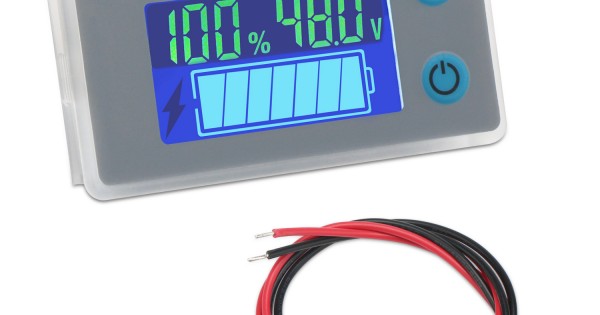 Aohi WXQ-XQ 12-60V Red Lead Batter Capacit Voltmeter Indicator Charge Level Lead-Acid LED Tester Scientific Experiment Module