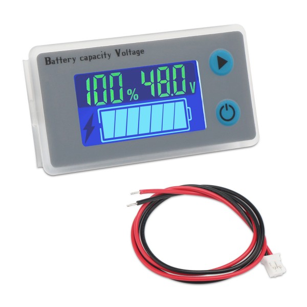48V Lead-acid Tester Capacity Indicator Module Battery Level/Voltage Temperature/Monitor Battery/Capacity Meter/Voltmeter Thermometer 48V Lead-acid Tester Capacity Indicator Module Battery Level/Voltage Temperature/Monitor Battery/Capacity Meter/Voltmeter Thermometer