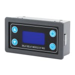 Digital Relay Module Meter DC 6~30V Delay Relay Control Module DC 12V 24V Relay Switch/Dual Display Cycle Timing Circuit Switch