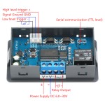 Digital Relay Module Meter DC 6~30V Delay Relay Control Module DC 12V 24V Relay Switch/Dual Display Cycle Timing Circuit Switch