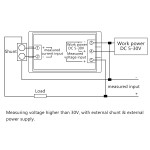 Digital Meter DC 0~199.9V/0~50A LCD Display Voltage Current Meter DC 12V 24V Voltmeter Ammeter with 50A Shunt