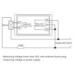 Digital Meter DC 0~199.9V/0~50A LCD Display Voltage Current Meter DC 12V 24V Voltmeter Ammeter with 50A Shunt