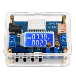 Adjustable DC Step-Down Power Module DC 5V-27V to 1-24V 3A 30W  Buck Voltage Regulator Board LCD Display 