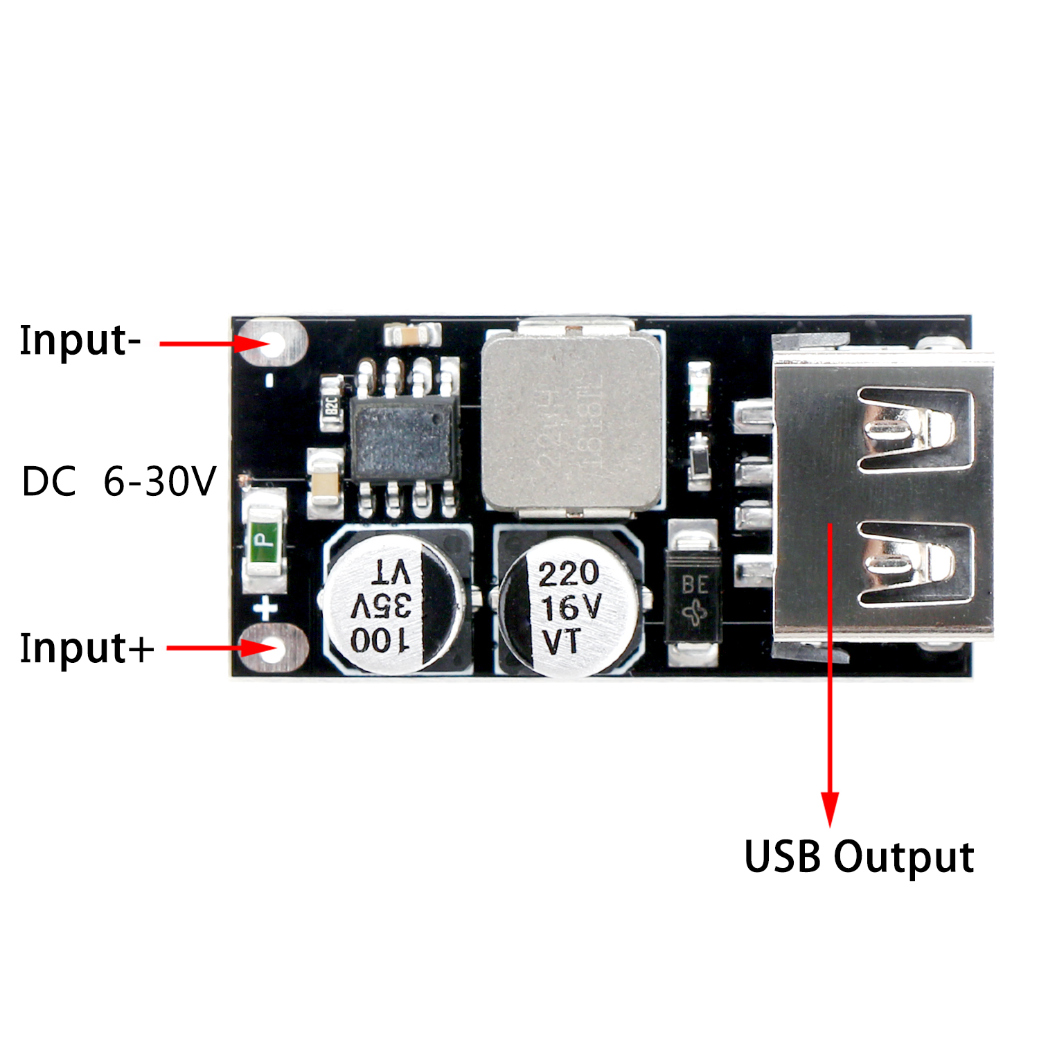  Autek DC Converter Buck Module 12V/24V/36V/48V/60V Convert to 5V（20-72V  Convert to 5V）, 5V USB Output Power Adapter Micro USB : Electronics