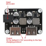Dual USB Charging Auto Buck Converter DC 6-30V 12V 24V to 5V 9V Step Down Regulator Car Volt Transformer