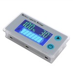 Battery Monitor Meter 24V Voltmeter Battery Level Percentage Voltage Temperature 10-100V Tester