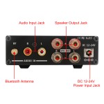 Hi-Fi Audio Stereo Amplifier Bluetooth 4.2 50Wx2 Digital Home Power Amplifiers DC 12-24V 2.0 Channel Class D Integrated