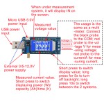 Adjustable USB Power Module DC5V to 3.3V 9V 12V 24V Buck Boost Converter Battery Voltage Current LCD Tester Meter