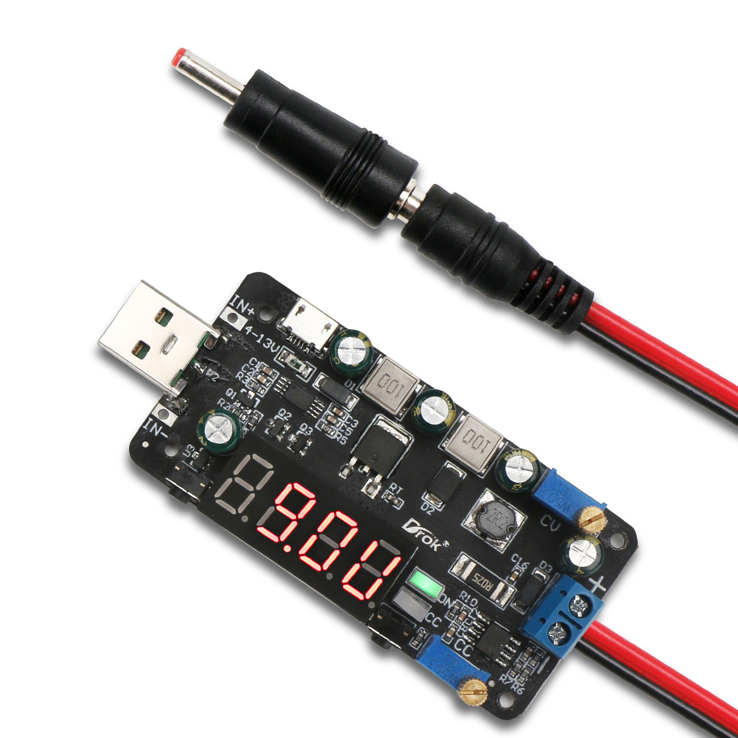 Details about   USB Adjustable 15W Step Up/Down Power Supply 5V to 0.5-30V Buck Boost Converter 